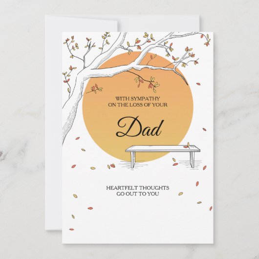 Fall Leaves Sympathokaart Kaart (Voorkant)