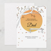 Fall Leaves Sympathokaart Kaart (Voorkant / Achterkant)