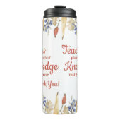 Fall Leaves Teachers Plant the Seeds of Knowledge Thermosbeker (Voorkant)