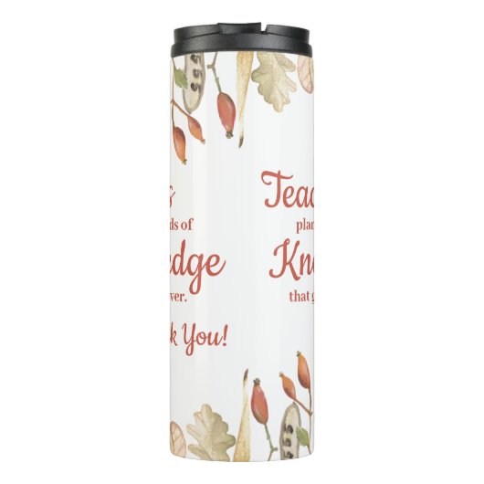 Fall Leaves Teachers Plant the Seeds of Knowledge Thermosbeker (Achterkant)