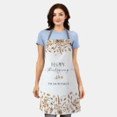 Fall Leaves Thanksgiving All-Over Print Apron Schort (Gedragen)