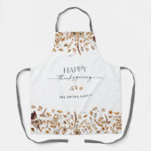 Fall Leaves Thanksgiving All-Over Print Apron Schort (Voorkant)