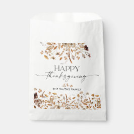 Fall Leaves Thanksgiving Dinner Favor Bags Bedankzakje