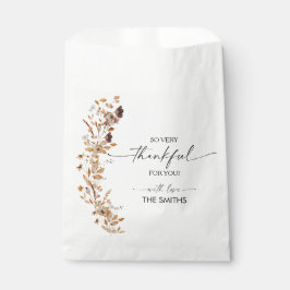 Fall Leaves Thanksgiving Dinner Favor Bags Bedankzakje
