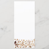 Fall Leaves Thanksgiving Dinner Flat Menu (Achterkant)