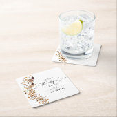  Fall Leaves Thanksgiving Dinner Kartonnen Onderzetters (Insitu)