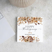 Fall Leaves Thanksgiving Dinner  Kartonnen Onderzetters