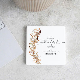  Fall Leaves Thanksgiving Dinner Kartonnen Onderzetters