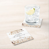 Fall Leaves Thanksgiving Dinner Kartonnen Onderzetters (Insitu)