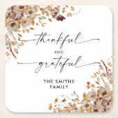 Fall Leaves Thanksgiving Dinner Kartonnen Onderzetters (Voorkant)