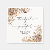 Fall Leaves Thanksgiving Dinner Paper Napkin Servet (Voorkant)