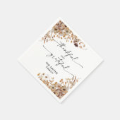 Fall Leaves Thanksgiving Dinner Paper Napkin Servet (Hoek)