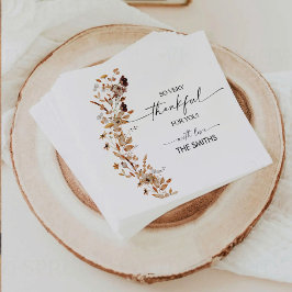 Fall Leaves Thanksgiving Dinner Paper Napkin Servet