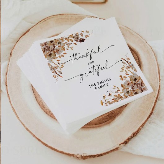 Fall Leaves Thanksgiving Dinner Paper Napkin Servet