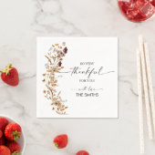 Fall Leaves Thanksgiving Dinner Paper Napkin Servet (Insitu)