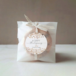 Fall Leaves Thanksgiving Dinner Sticker