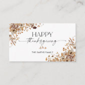 Fall Leaves Thanksgiving Enclosure Card Informatiekaartje (Voorkant)
