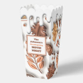 Fall Leaves Thanksgiving familienaam Movie Night Bedankdoosjes (Achterkant)