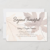 Fall Leaves Thanksgiving Invitation Kaart (Voorkant)
