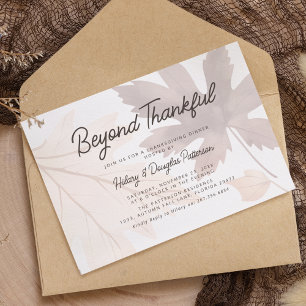 Fall Leaves Thanksgiving Invitation Kaart