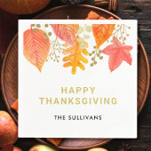 Fall Leaves Thanksgiving Servet