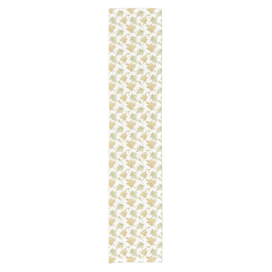 Fall Leaves Thanksgiving Table Runner Korte Tafelloper (Voorkant)