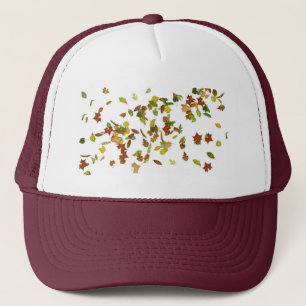 FALL LEAVES TRUCKER HAT PET