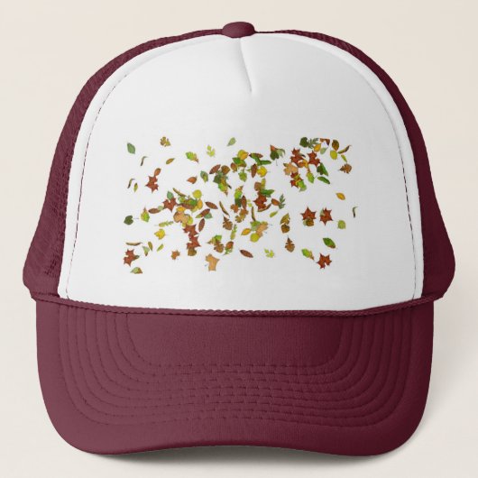 FALL LEAVES TRUCKER HAT PET (Voorkant)