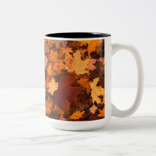 Fall Leaves Tweekleurige Koffiemok