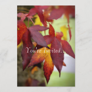 Fall Leaves ...Uitnodiging Kaart
