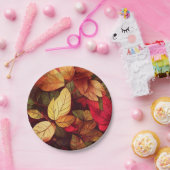 Fall Leaves Vibrant Papieren Bordje (Feest)