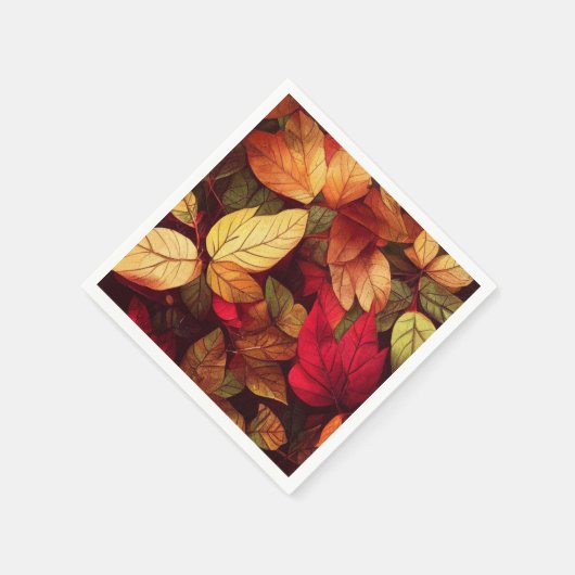 Fall Leaves Vibrant Servet (Hoek)