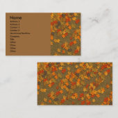 Fall Leaves Visitekaartje (Voorkant / Achterkant)