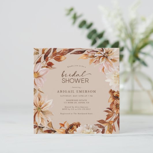 Fall Leaves Vrijgezellenfeest Kaart (Staand voorkant)