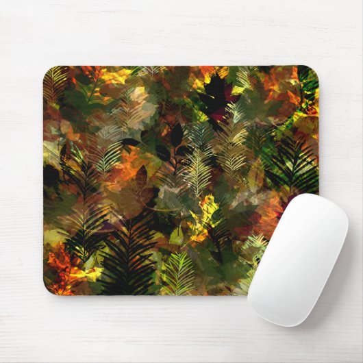 Fall Leaves Waterverf Mousepad Muismat (Met muis)
