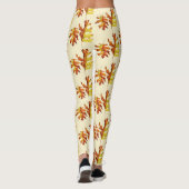 Fall Leaves Waterverf Pattern Leggings (Achterkant)