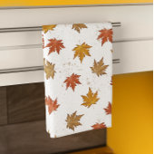 Fall Leaves Waterverf Pattern Theedoek