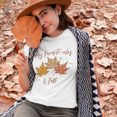 Fall Leaves Waterverf simpel T-shirt