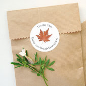 Fall Leaves Waterverf Wedding Bedankt Ronde Sticker