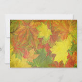 Fall Leaves - Weddenschap Kaart (Achterkant)