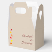 Fall Leaves Wedding Bedankdoosjes (Geopend)