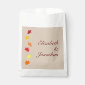 Fall Leaves Wedding Bedankzakje (Voorkant)