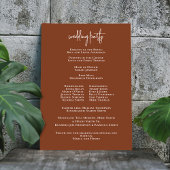 Fall Leaves Wedding Ceremony Programma