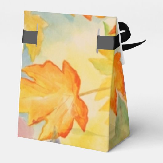 Fall Leaves Wedding Favor Box Bedankdoosjes (Achterkant)