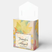 Fall Leaves Wedding Favor Box Bedankdoosjes (Geopend)