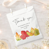 Fall Leaves Wedding Favoriete Bag Bedankzakje (Geknipt)