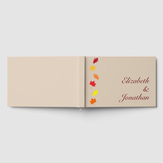 Fall Leaves Wedding Gastenboek (Volledig)