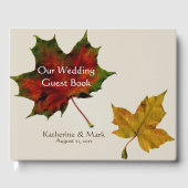 Fall Leaves Wedding Guest Book Gastenboek (Voorkant)