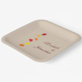 Fall Leaves Wedding Papieren Bordje (Gebogen)