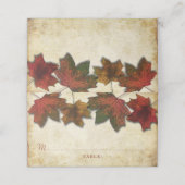 Fall Leaves Wedding Plaatskaartje (Buitenkant ongevouwen)